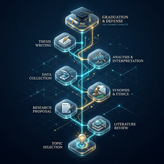 Ph. D. Journey Premium Flowchart